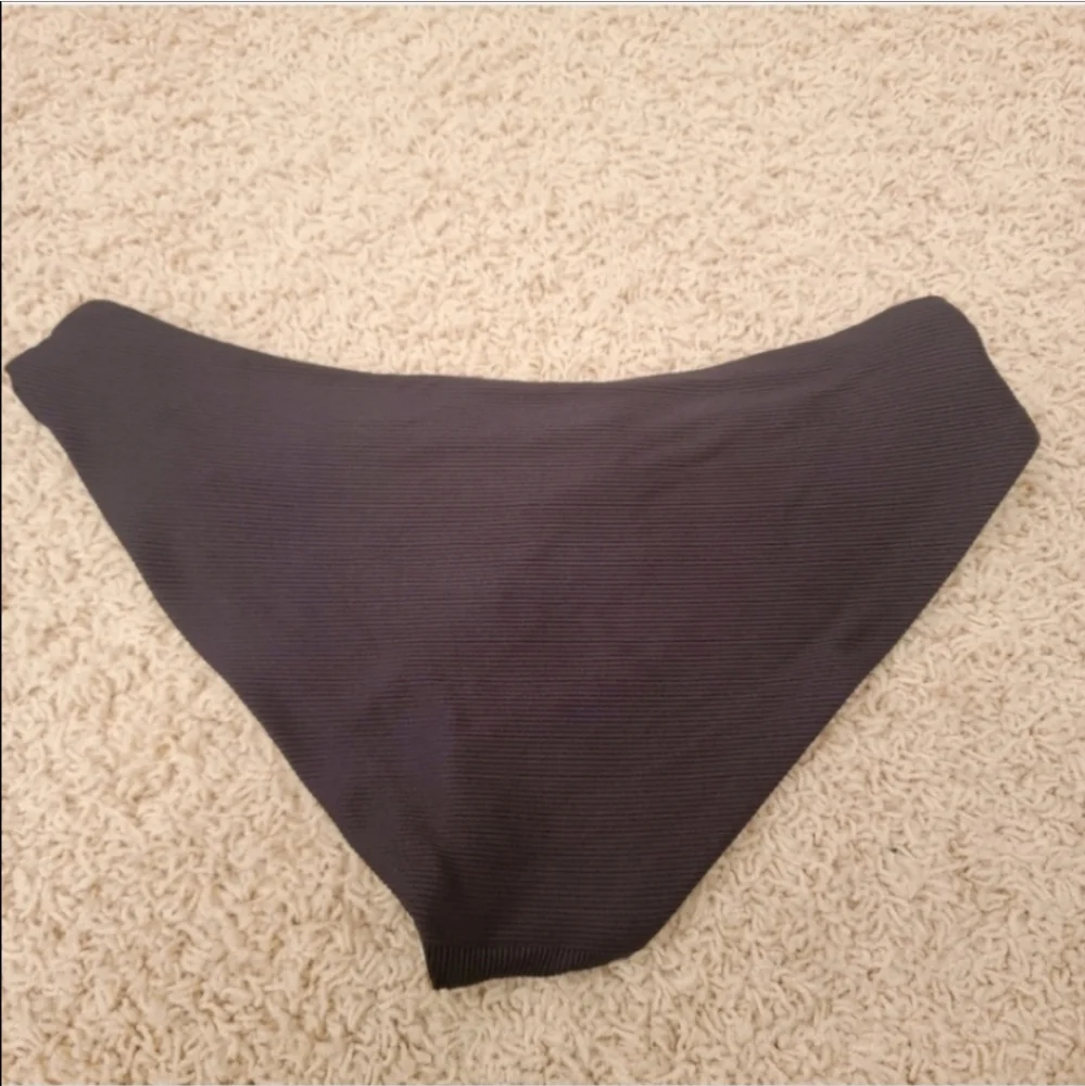 BECCA Black Bikini Bottoms Size Medium NWT
